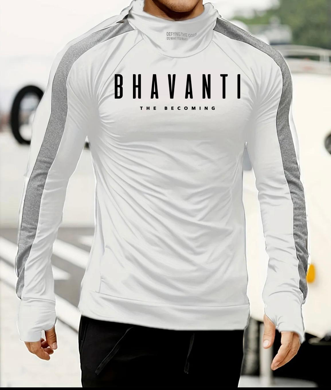 BHAVANTI Signature Contrast Panel Hoodie